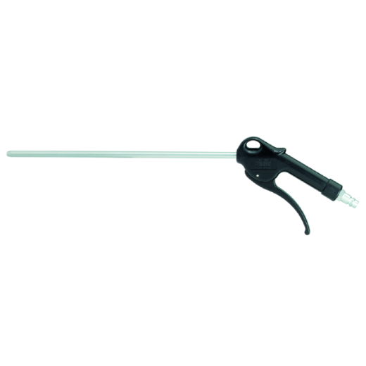 Ausblaspistole Vario Lang – Verlängerte Druckluft-Reinigungsdüse Ausblaspistole Vario Lang mit langem Blasrohr für gezieltes Ausblasen von schwer zugänglichen Stellen; ergonomischer Griff und Druckluftanschluss für komfortables Arbeiten.