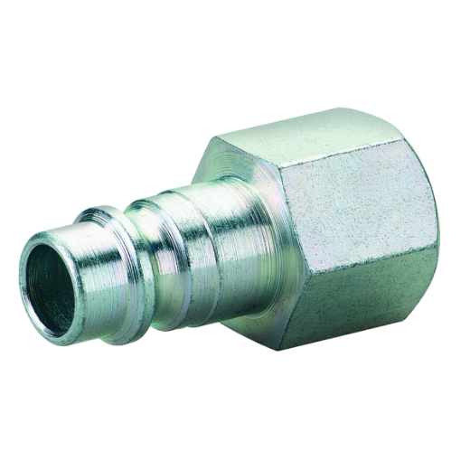 Stahl-Stecknippel mit Innengewinde – robust und langlebig Metall-Stecknippel aus Stahl mit Innengewinde, ideal für sichere Verbindungen in Rohr- und Schlauchsystemen.