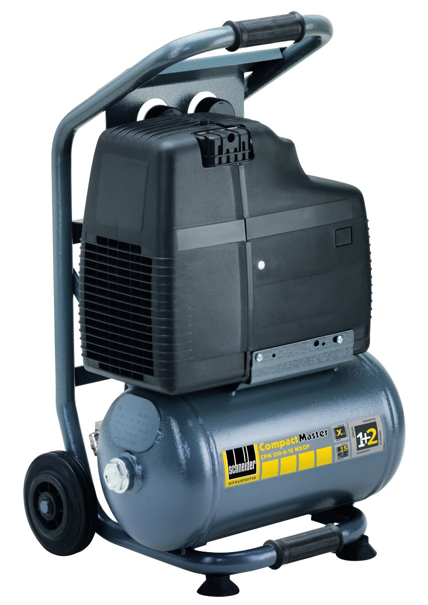 Kompakter Kolbenkompressor CPM 210-8-10 WXOF Kompressor CPM 210-8-10 WXOF mit 8 bar Arbeitsdruck und 10-Liter-Tank, ideal für Heimwerk, Werkstatt und kleinere Druckluftanwendungen.