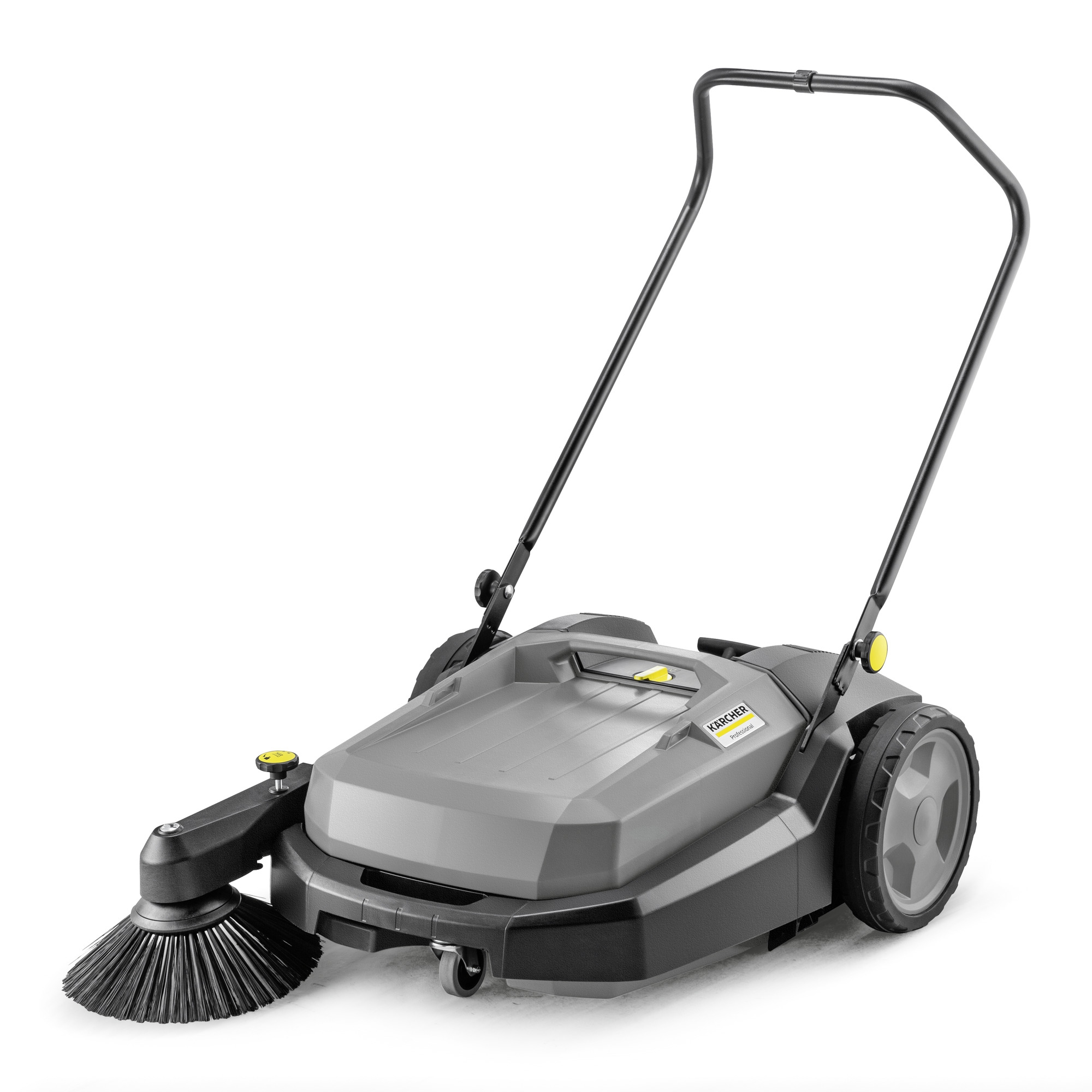 Kehrmaschine KM 70/20 C Adv. mit robustem Bürstensystem, ideal für gründliches Kehren von Werkstätten, Lagerhallen und Gehwegen.