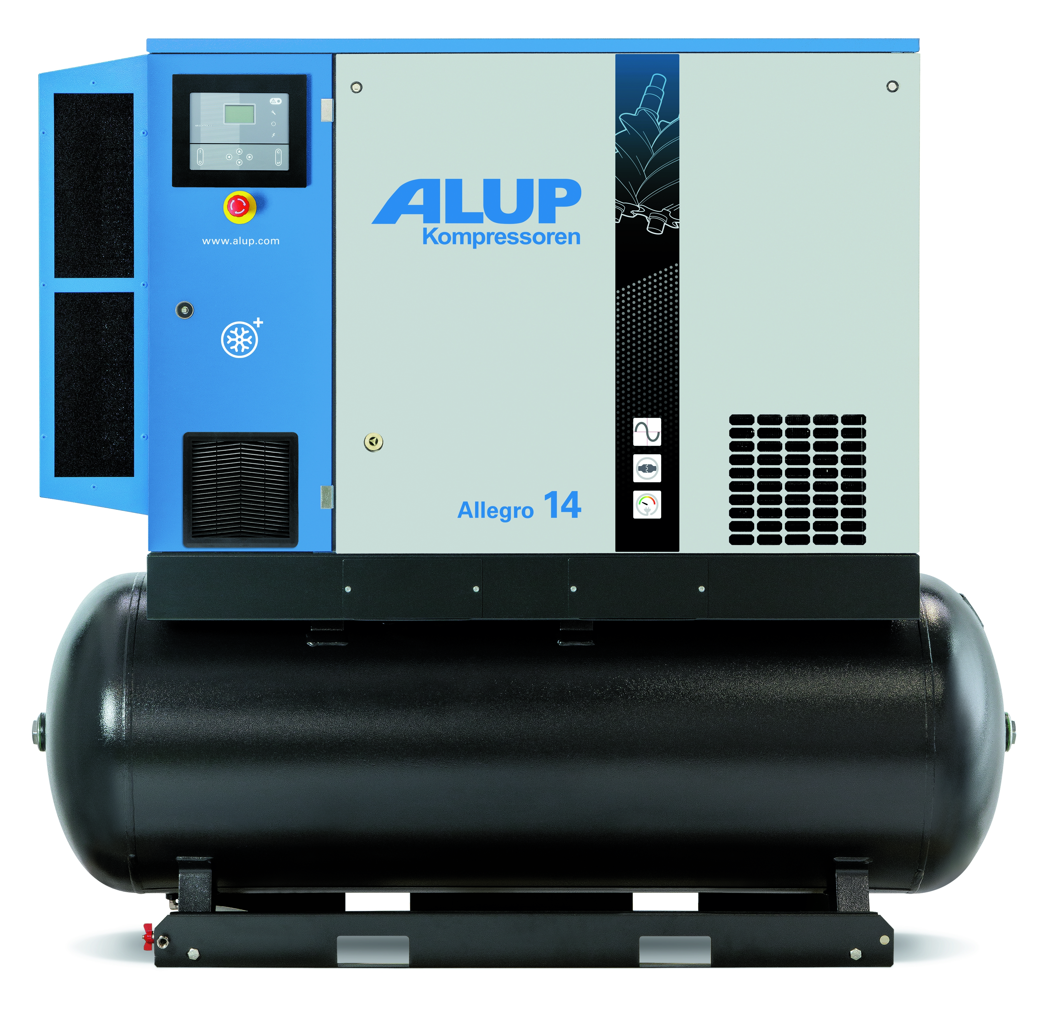 Schraubenkompressor ALLEGRO 8/13 270 PL 400/5 – leistungsstarker Industrieluftkompressor Schraubenkompressor ALLEGRO 8/13 270 PL 400/5 für kontinuierliche Druckluftversorgung in Industrie und Werkstatt, öleingespritzt, mit hoher Förderleistung und robustem Dauerbetrieb.