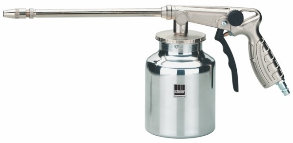 Sprühpistole für Druckluftanwendungen Sprühpistole für gleichmäßiges Auftragen von Flüssigkeiten, ideal für Lacke, Farben und Reinigungsmittel.