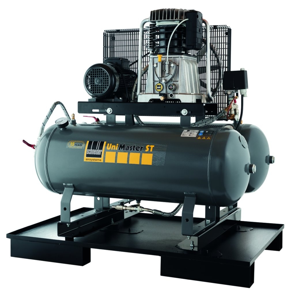 Kompressor UNM STH 650-10-180 – Hochleistungs-Druckluftkompressor für Industrie UNM STH 650-10-180 Kompressor mit robustem Gehäuse und 180-Liter-Druckbehälter, liefert zuverlässige Druckluft für Werkstatt- und industrielle Anwendungen.