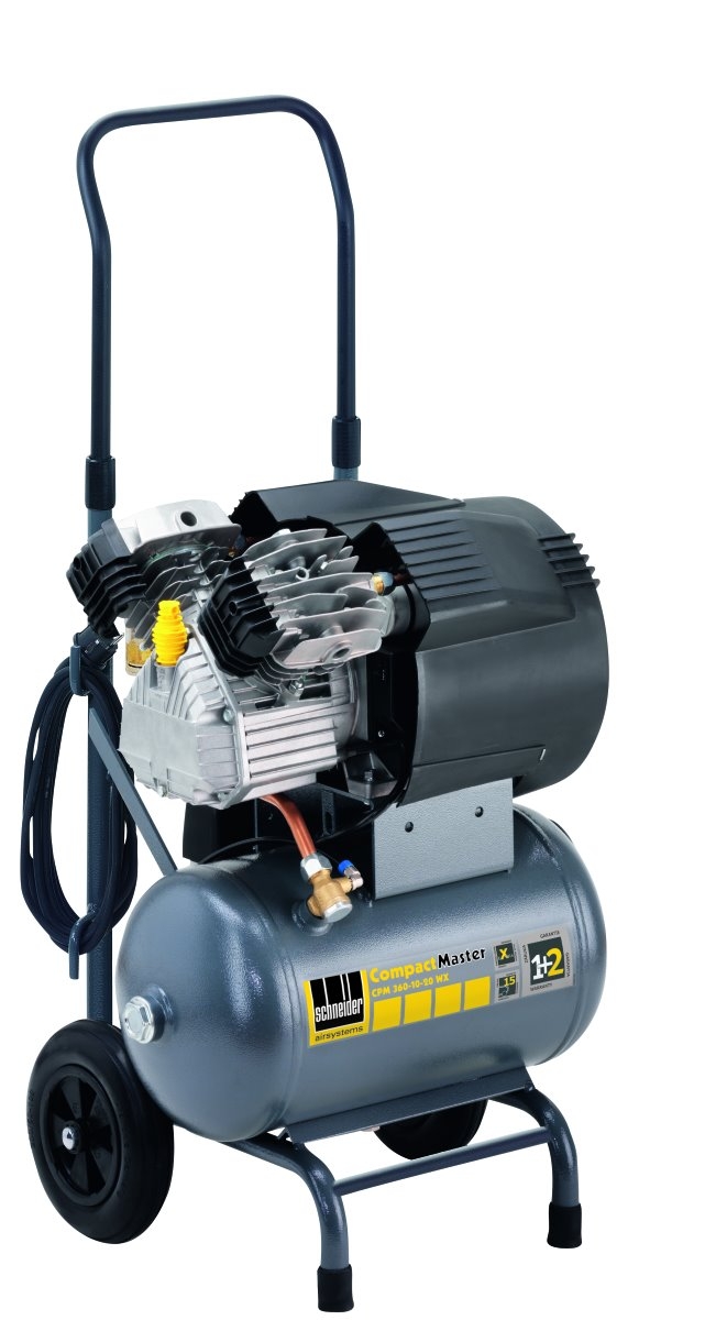 Kompakter Kolbenkompressor CPM 360-10-20 WX Kompressor CPM 360-10-20 WX mit 10 bar Arbeitsdruck und 20-Liter-Tank, ideal für Werkstatt, Heimgebrauch und kleinere industrielle Druckluftanwendungen.